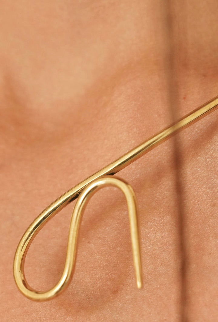 Floating serpent necklace