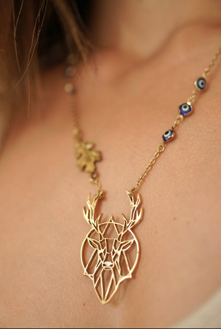 The bohemian evil eye necklace