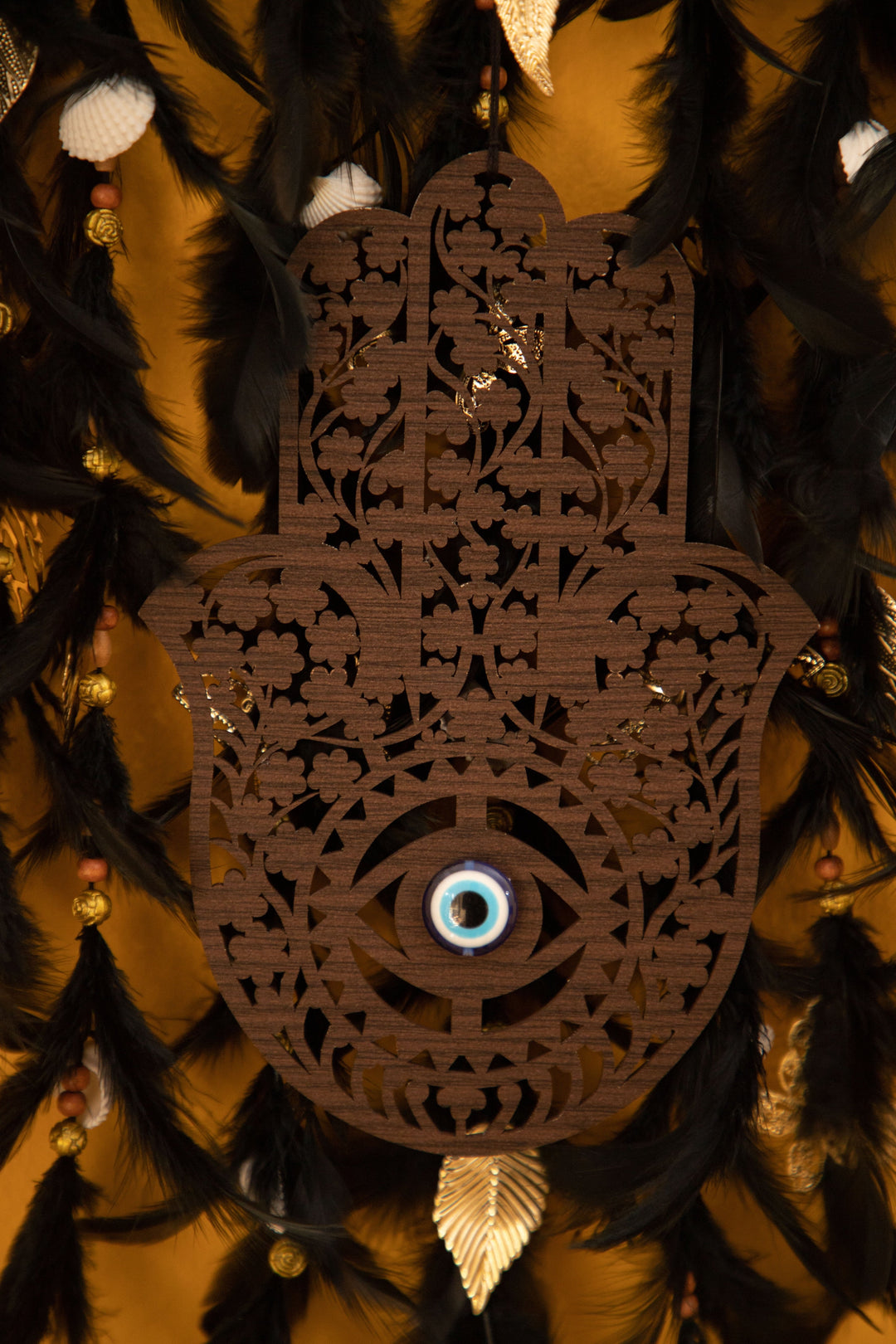 Protective hamsa.