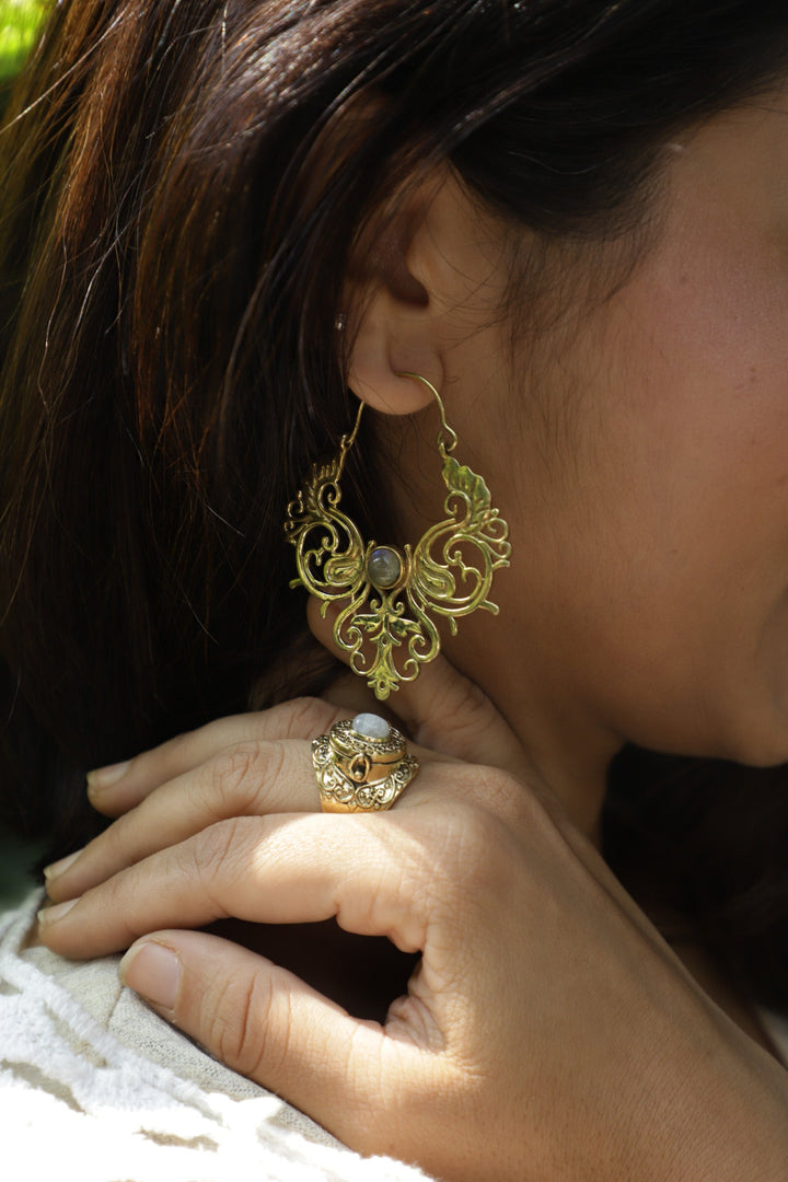 Persian labradorite earrings