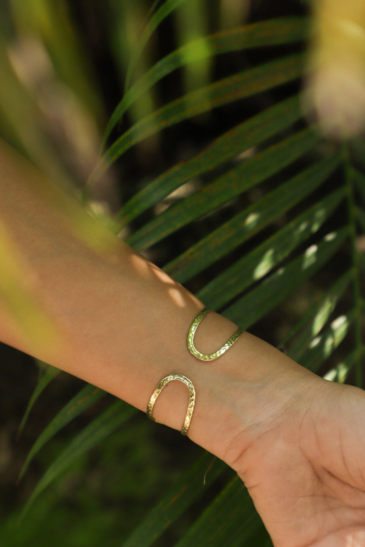 Clear quartz Crystal hand cuff