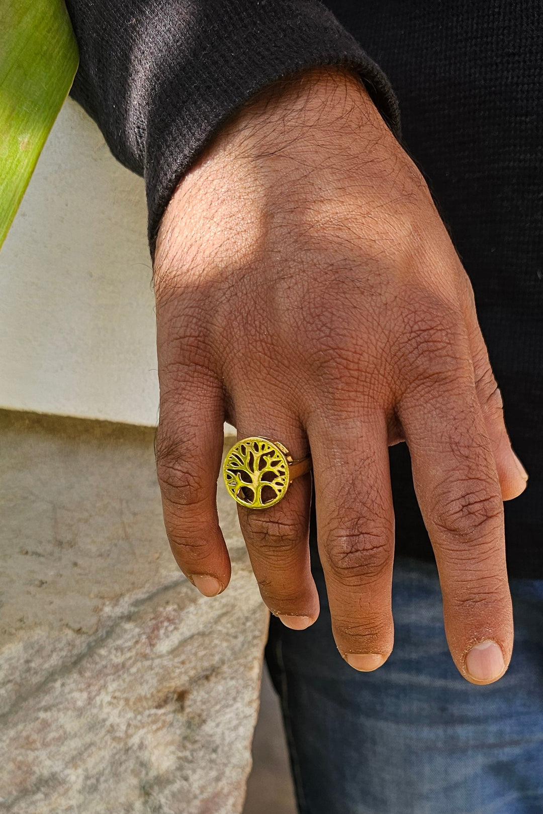 Tree Of Life Adjustable Ring men’s collection