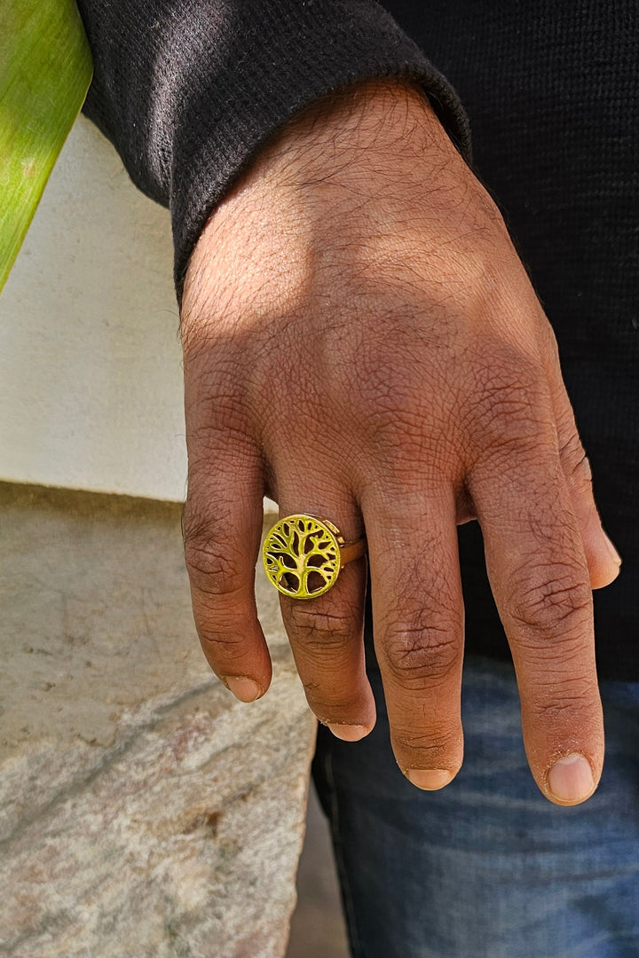 Tree Of Life Adjustable Ring men’s collection