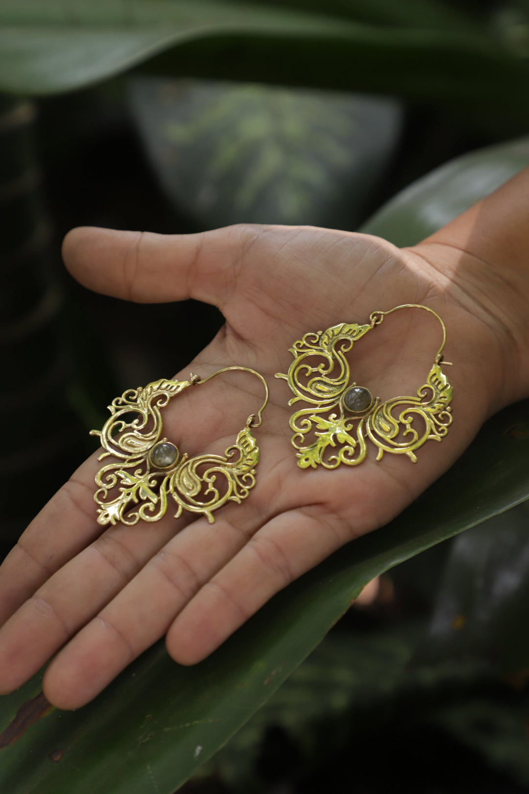 Persian labradorite earrings