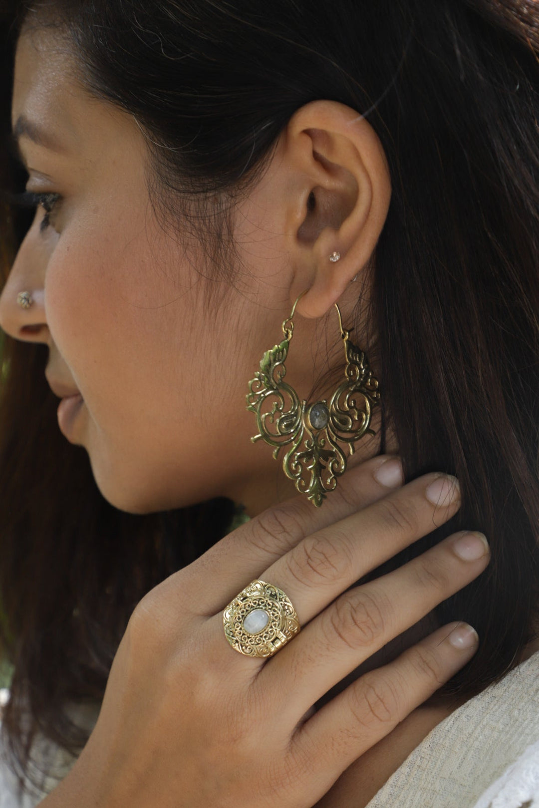 Persian labradorite earrings