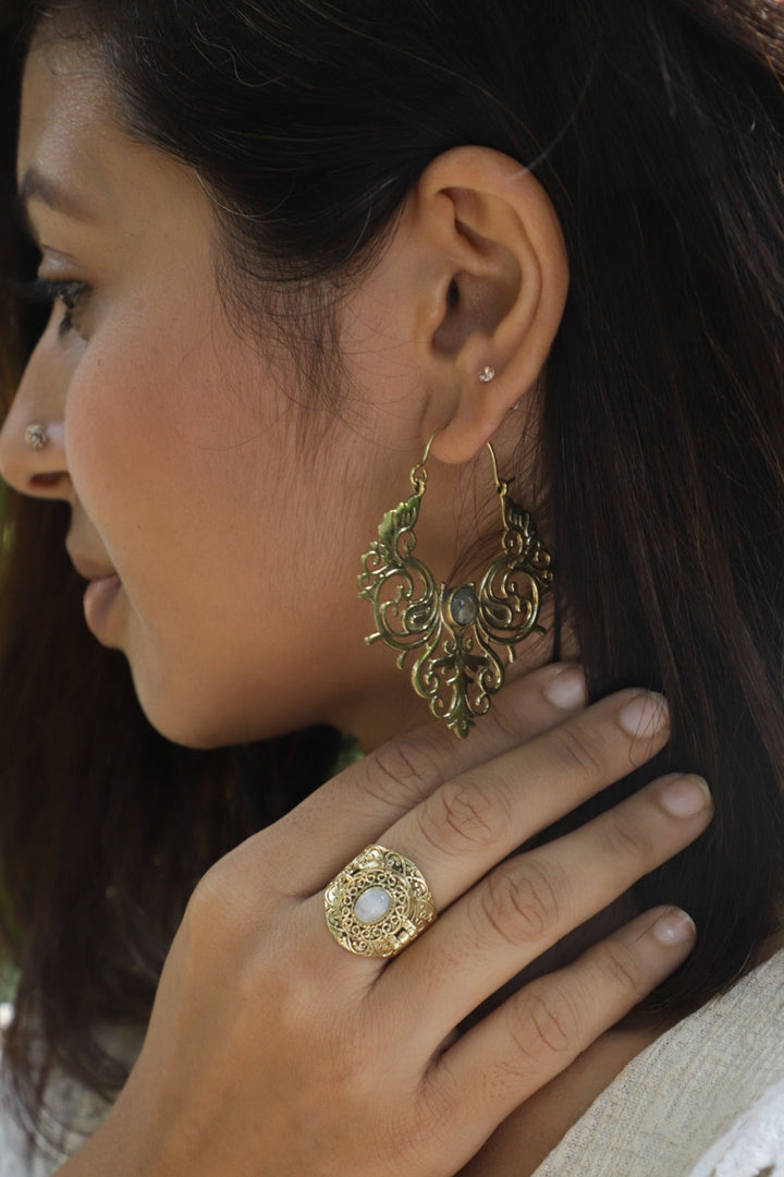 Persian labradorite earrings