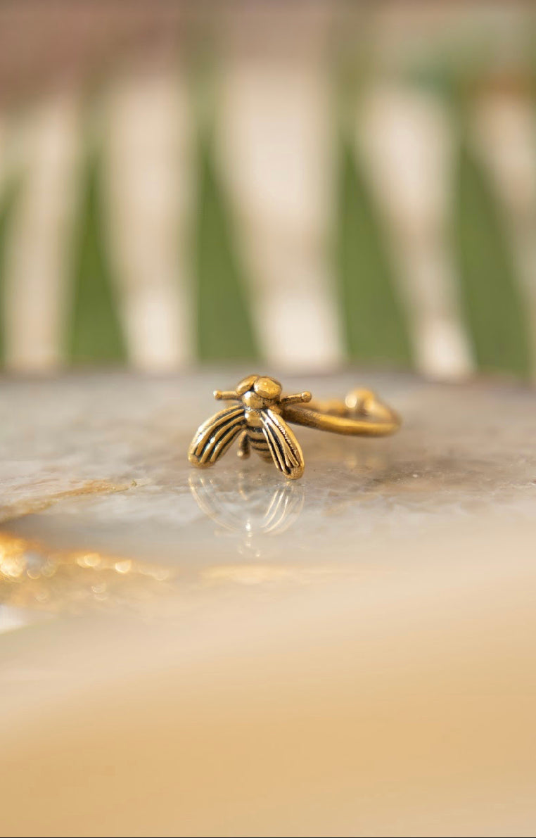Honey Bee Finger And Toe Ring. Adjustable Size.