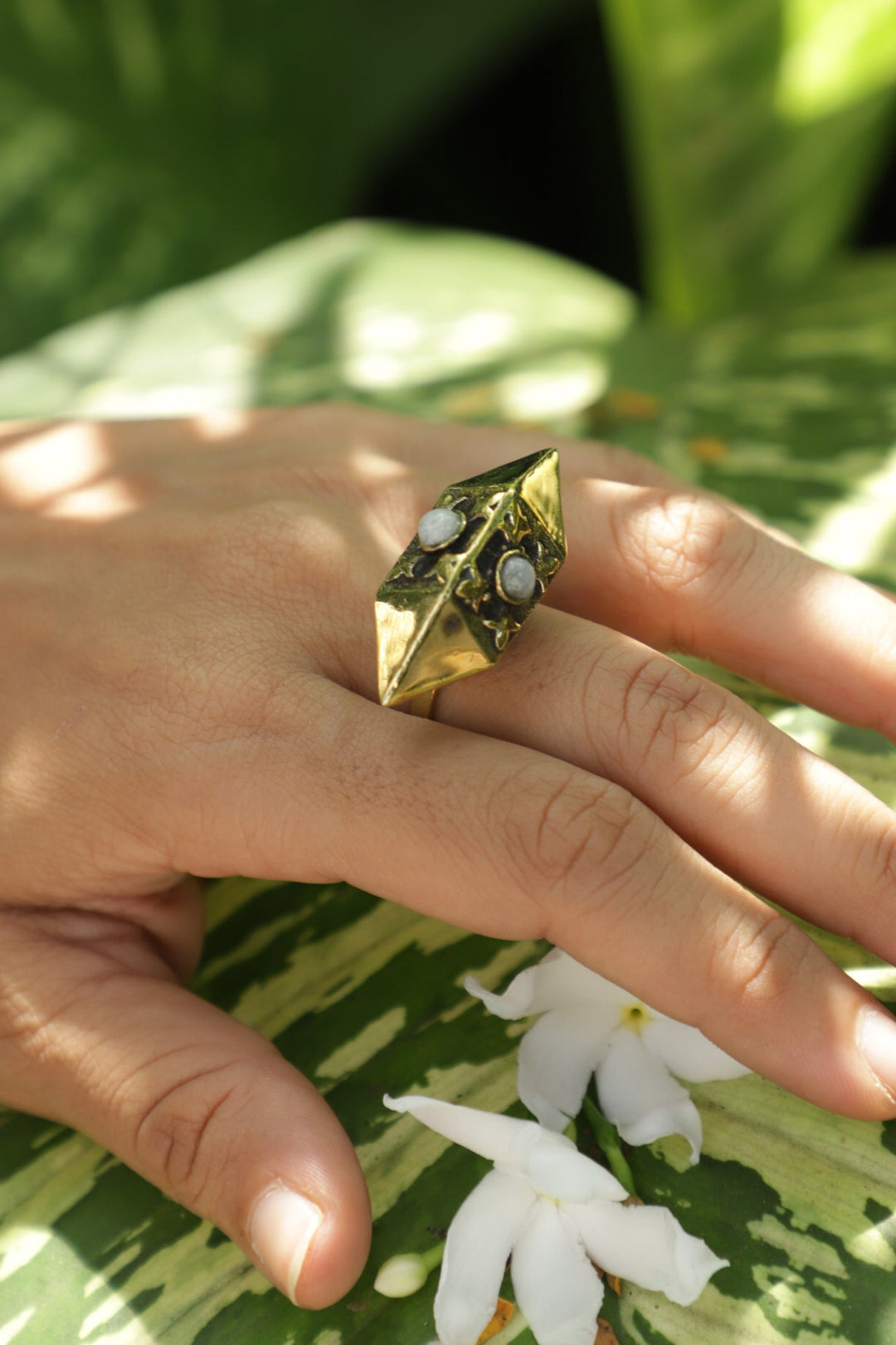 Antique moonstone ring