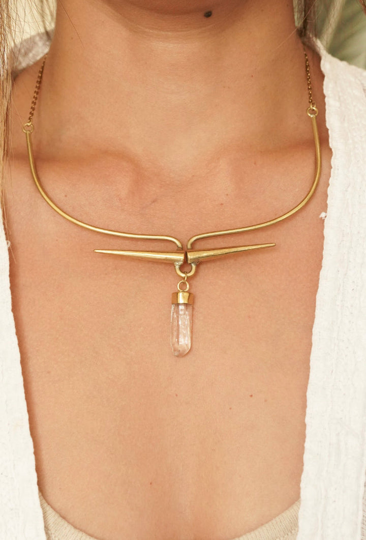 Quartz necklace