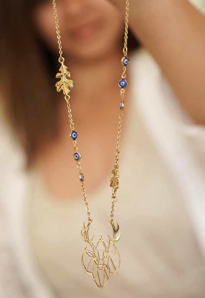 The bohemian evil eye necklace