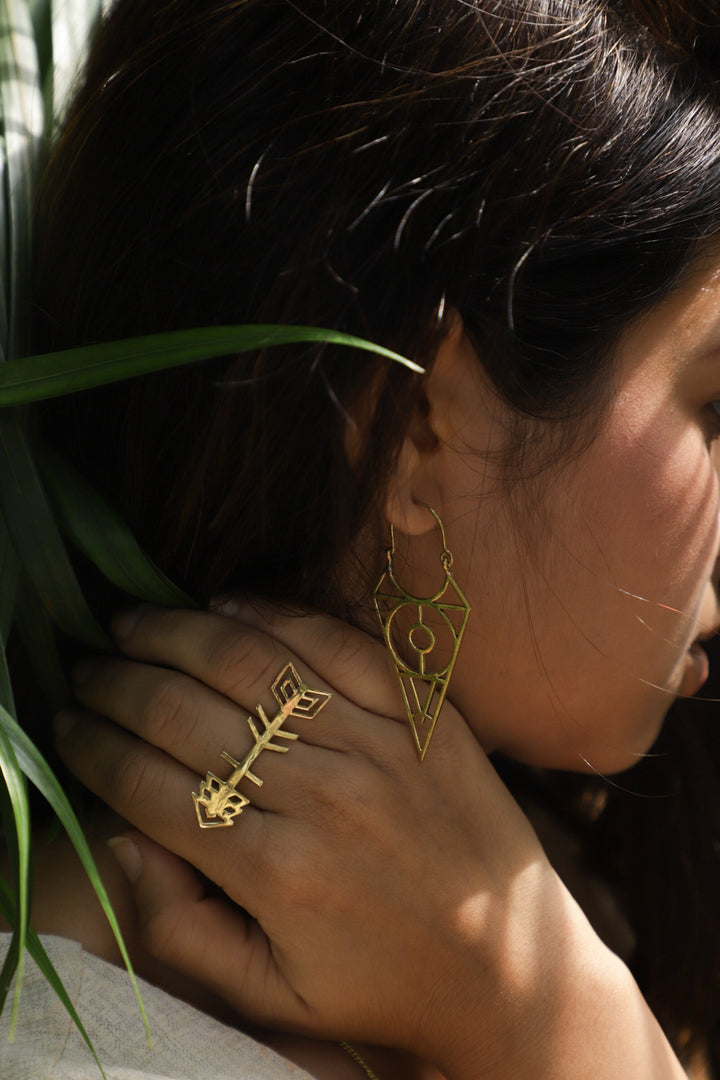 Cupids arrow ring- adjustable