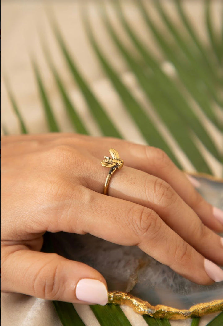 Honey Bee Finger And Toe Ring. Adjustable Size.
