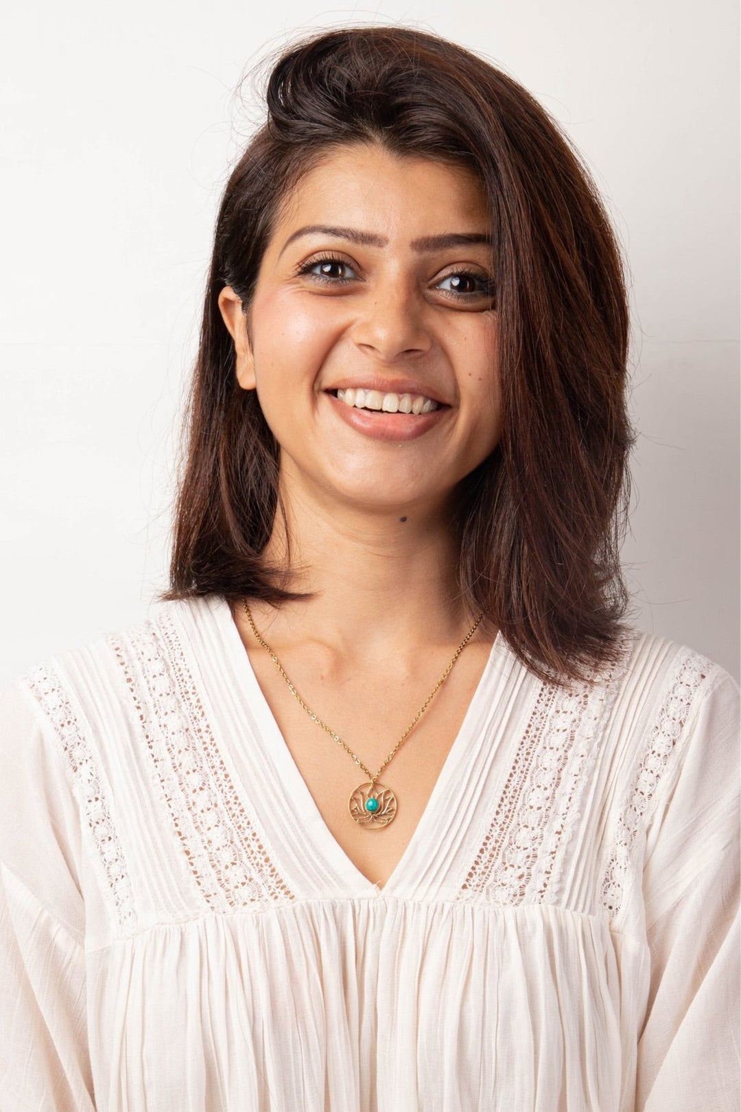 Turquoise Lotus short necklace’s