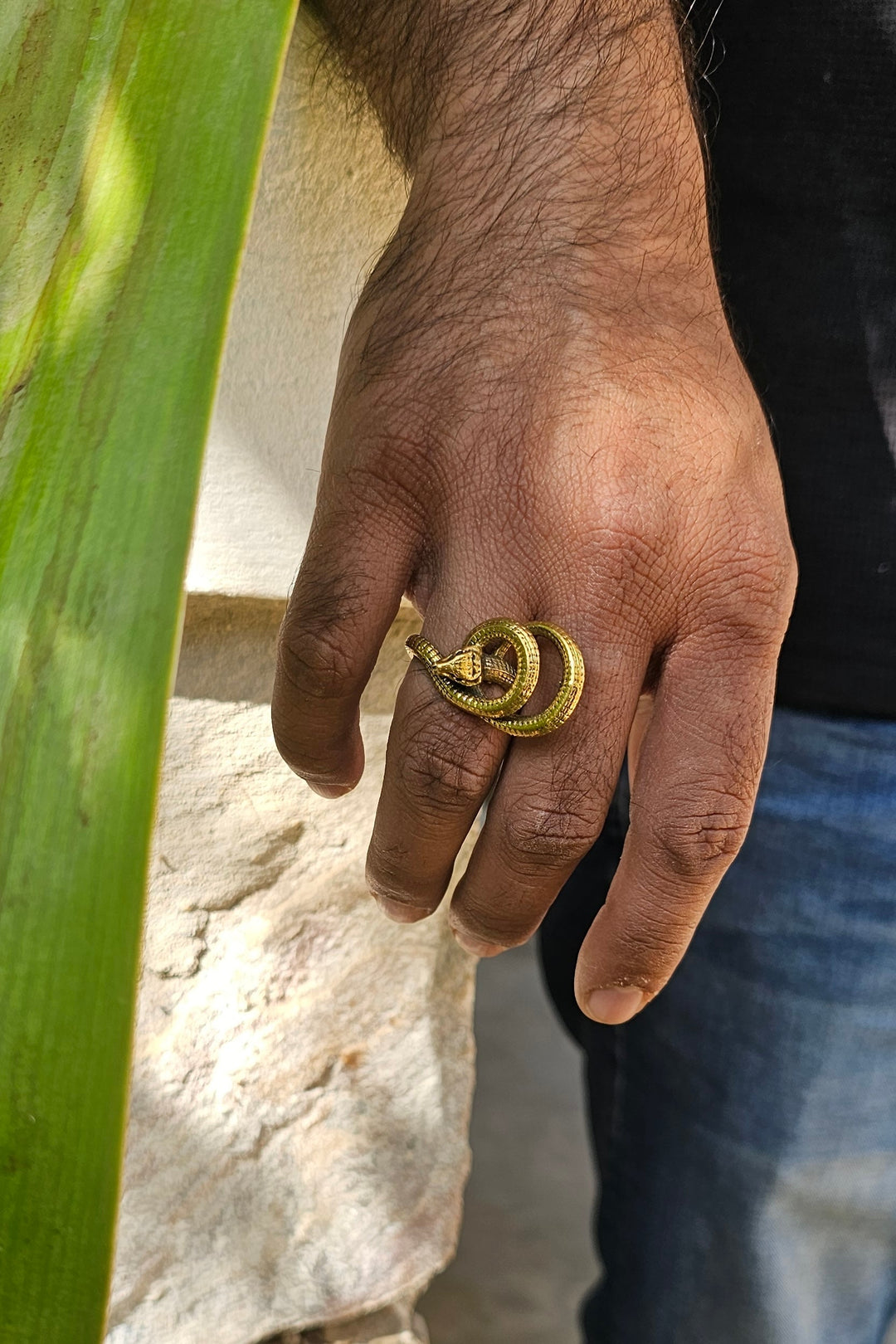Serpent Adjustable Ring mens collection