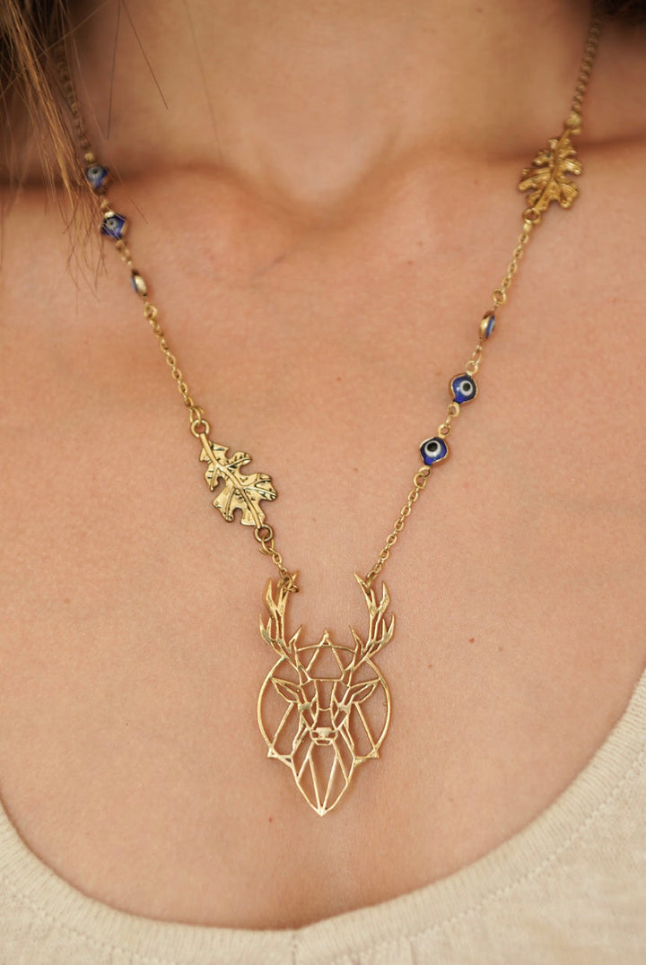The bohemian evil eye necklace