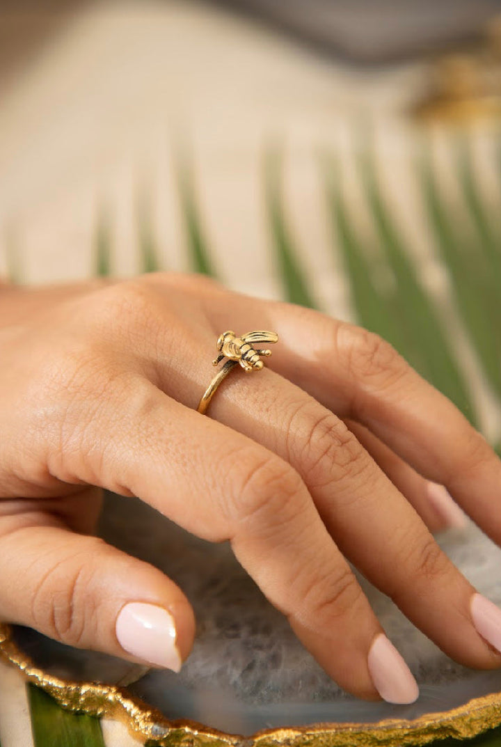 Honey Bee Finger And Toe Ring. Adjustable Size.