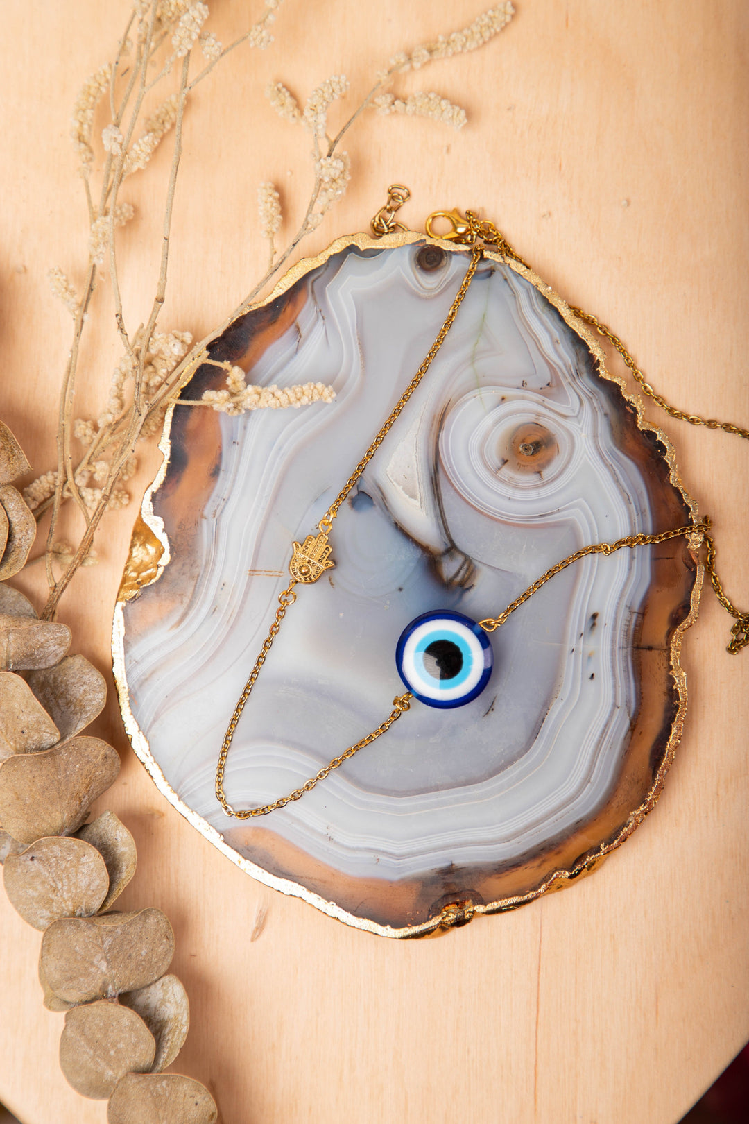 Evil eye necklace