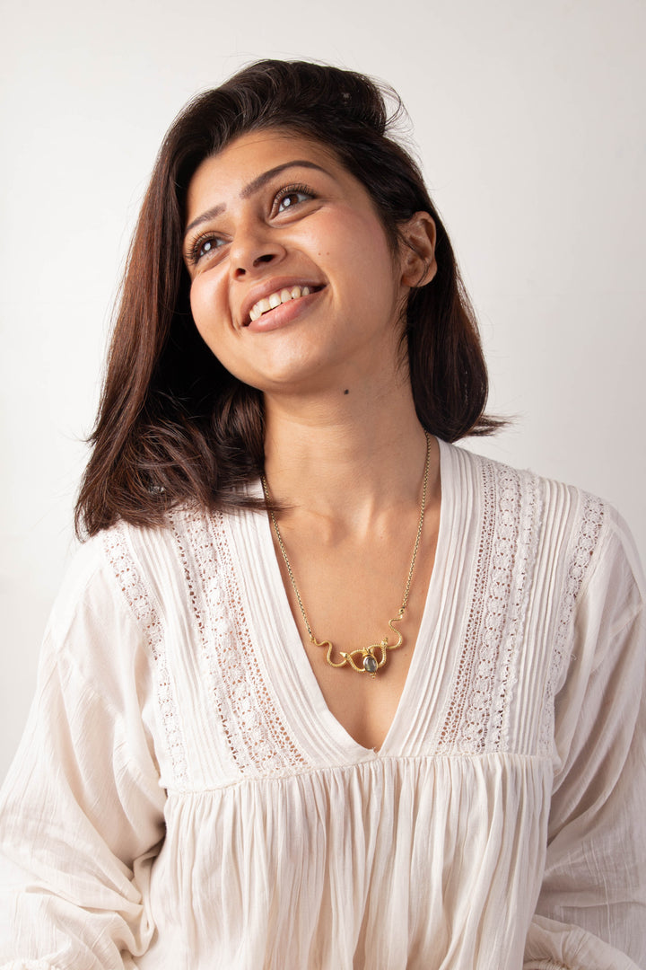 Kundalini twister necklace.