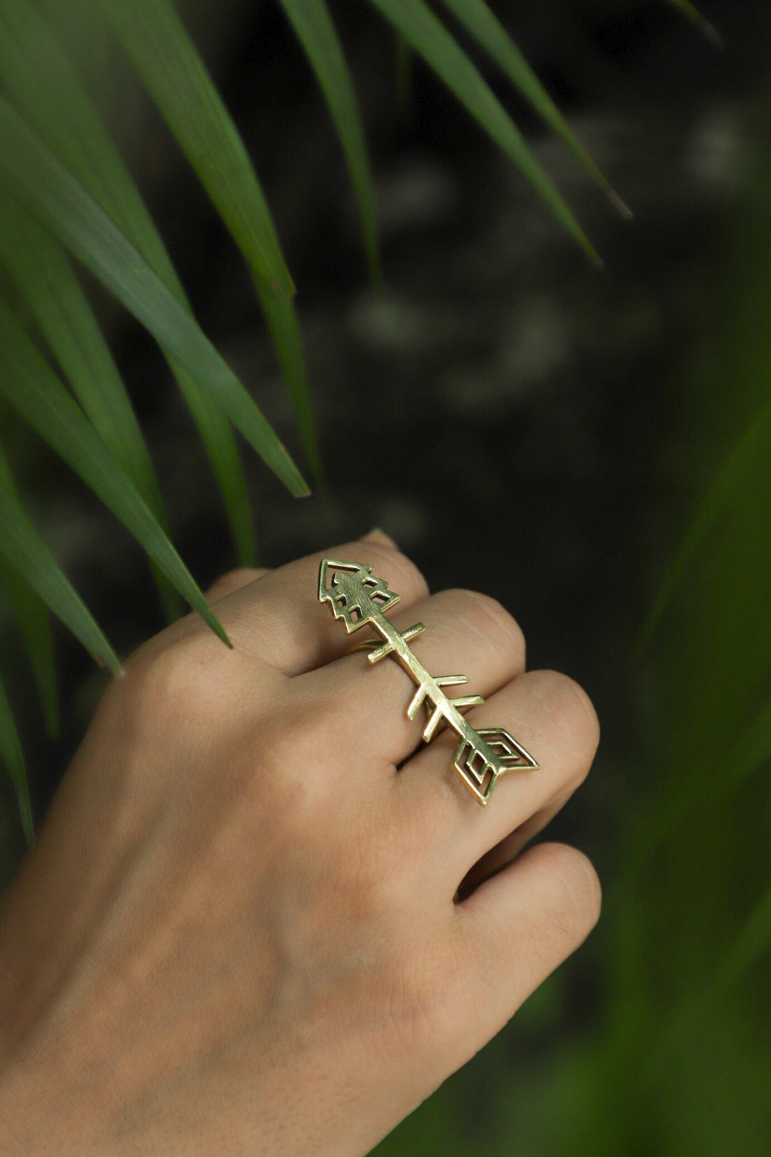 Cupids arrow ring- adjustable