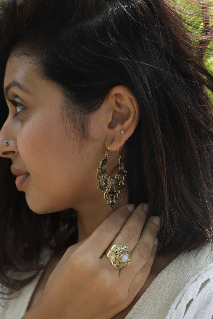 Persian labradorite earrings