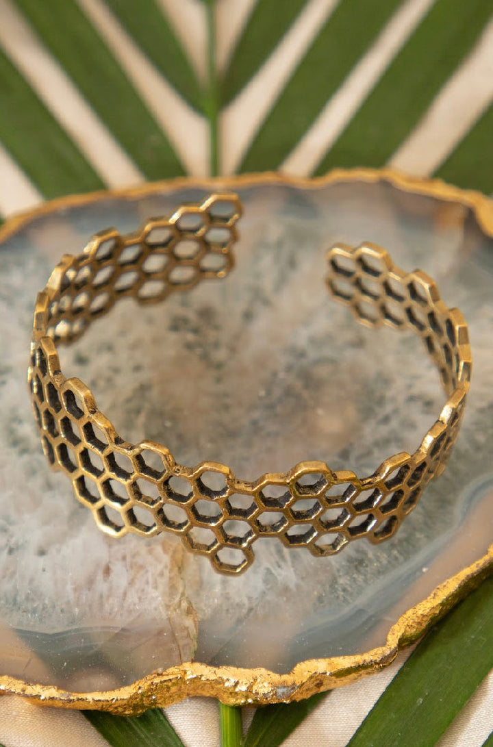 Honey comb bangle