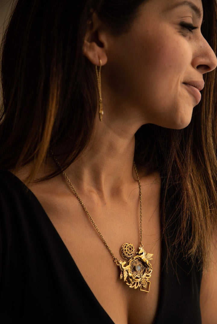 Unicorn necklace + unicorn ring combo of 2 items pre order.