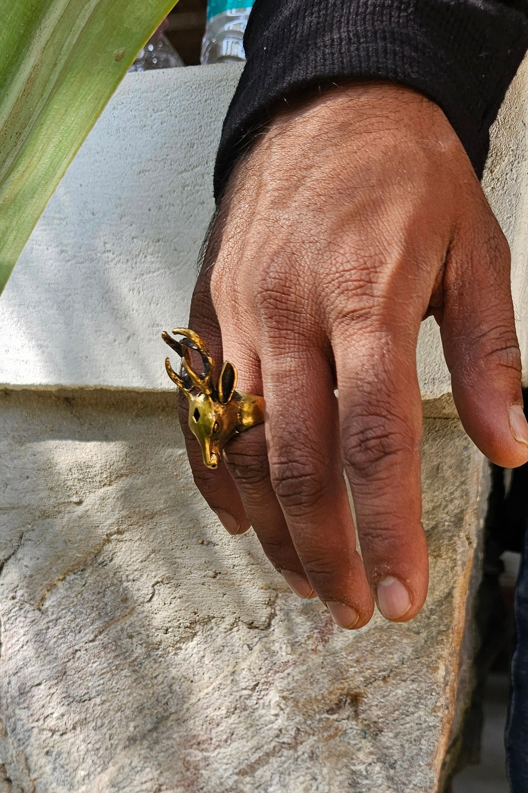 Deer adjustable ring men’s collection