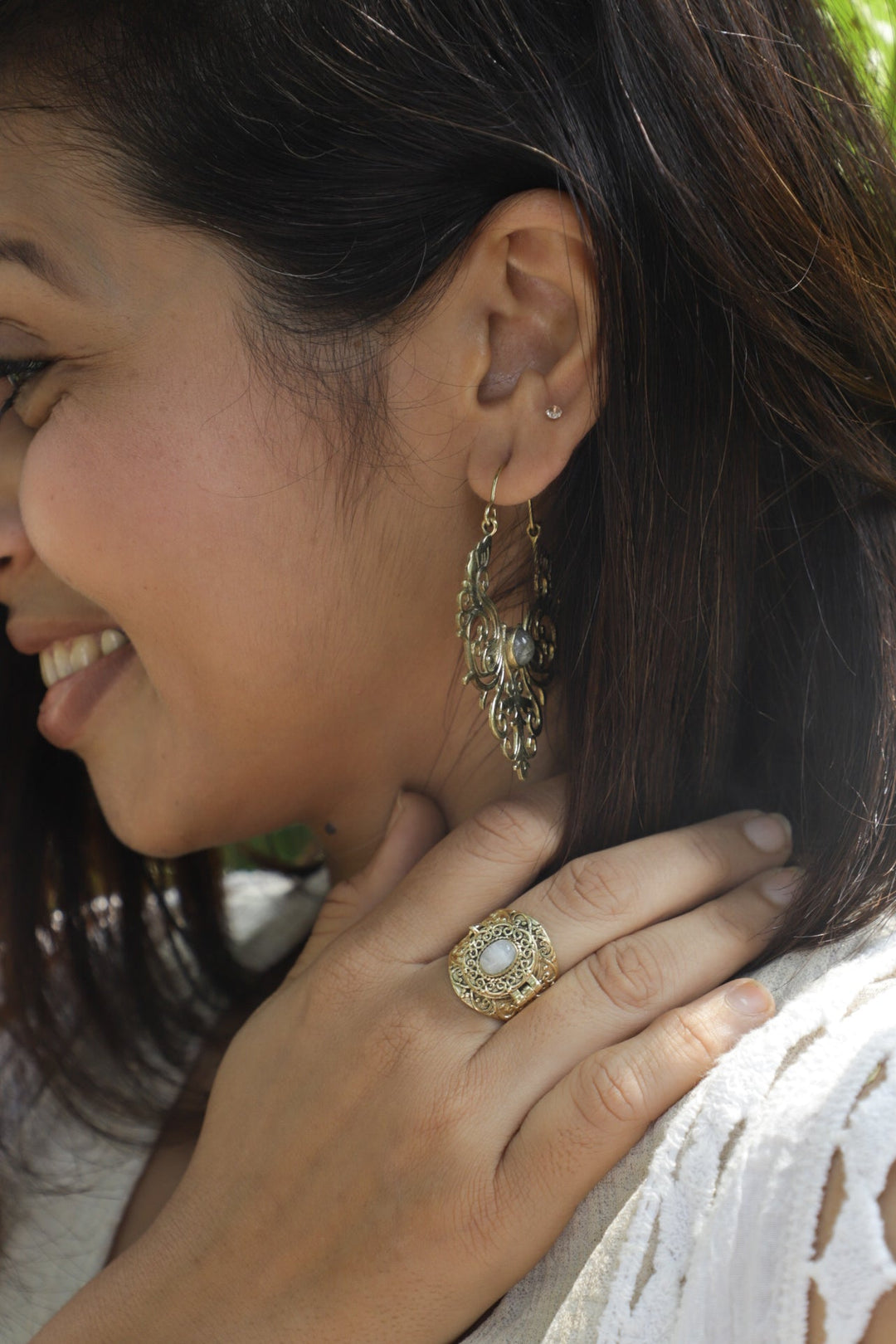 Persian labradorite earrings