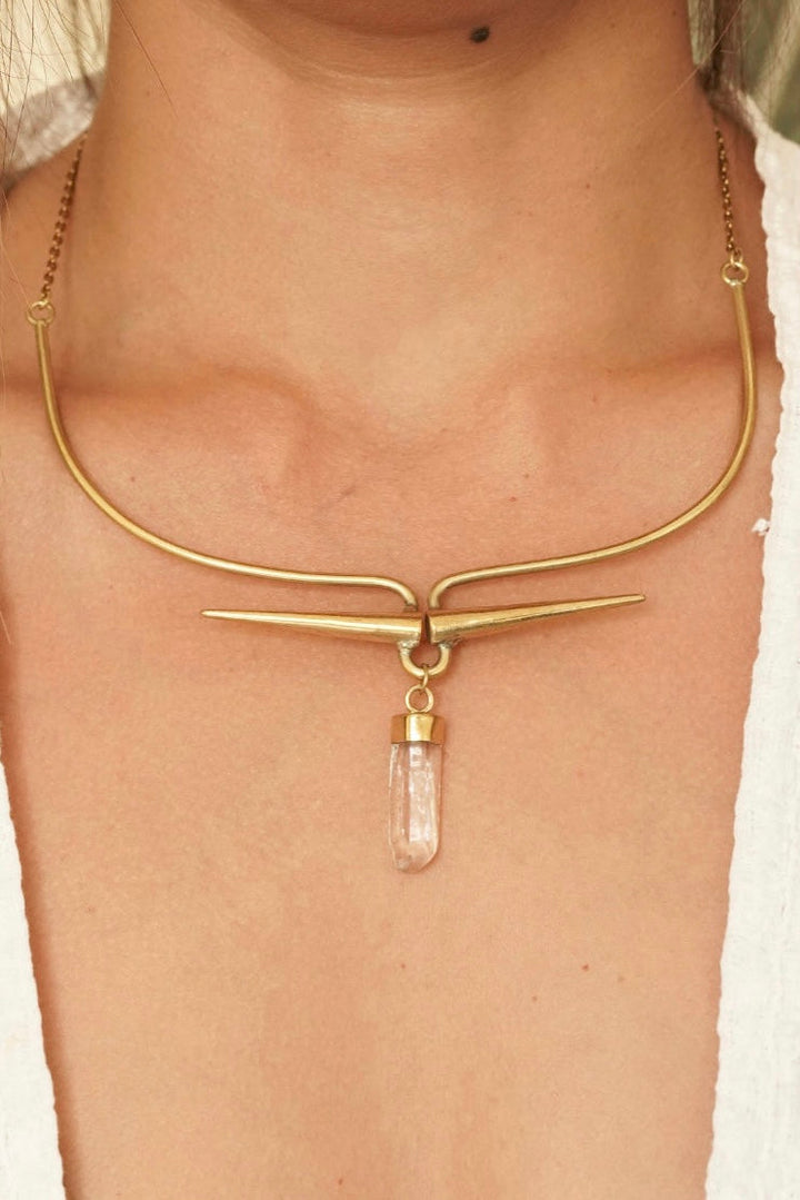Quartz necklace