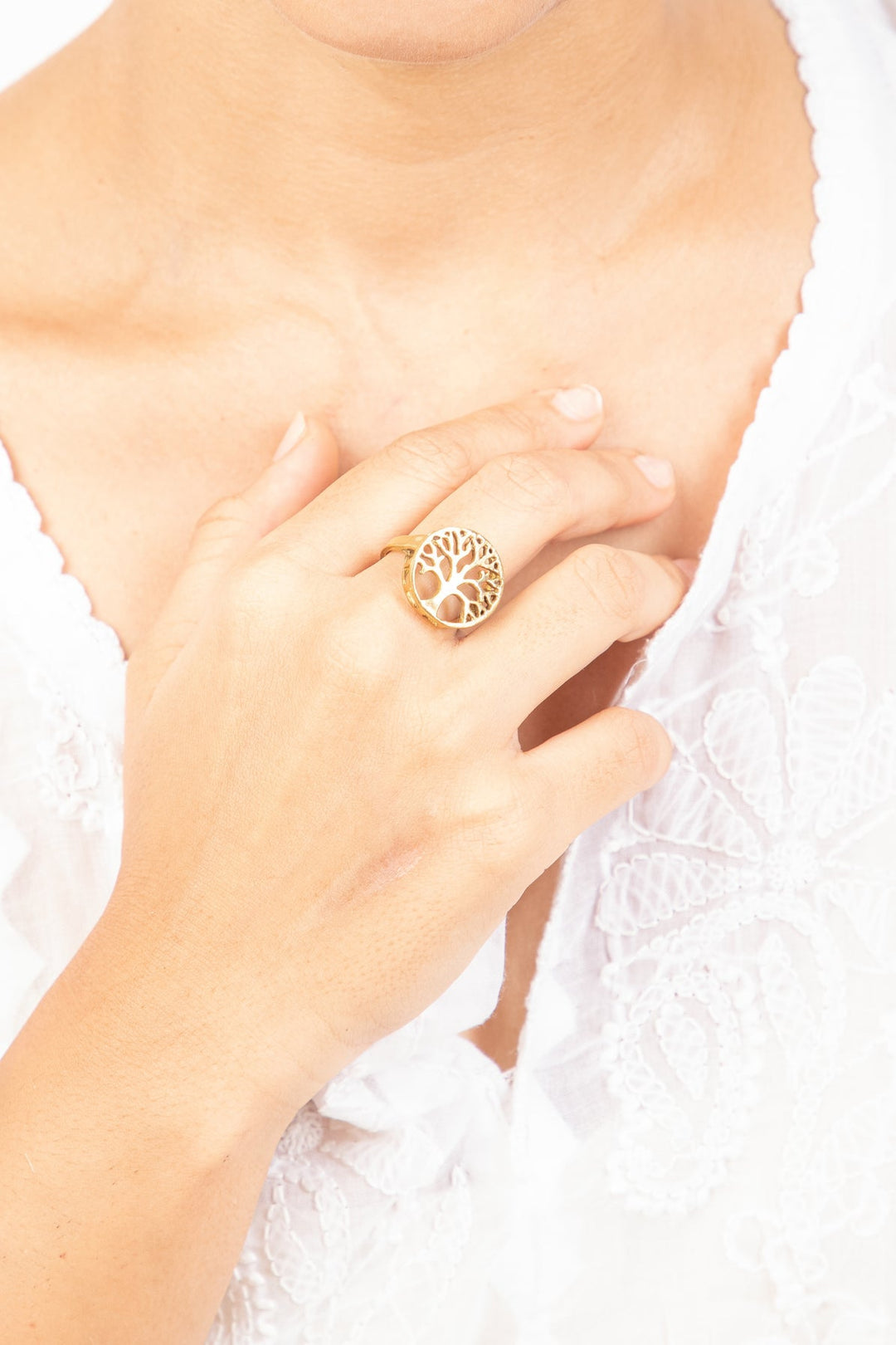 Tree of life ring + flower of life ring + flower of life kada combo