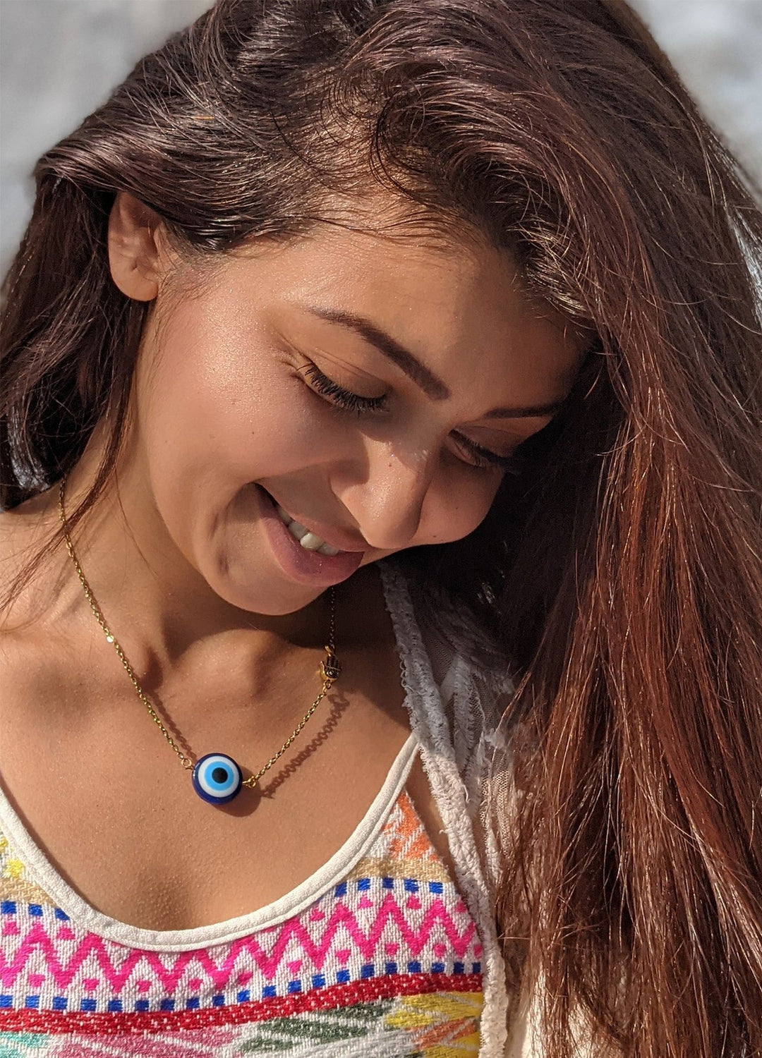 Evil eye necklace