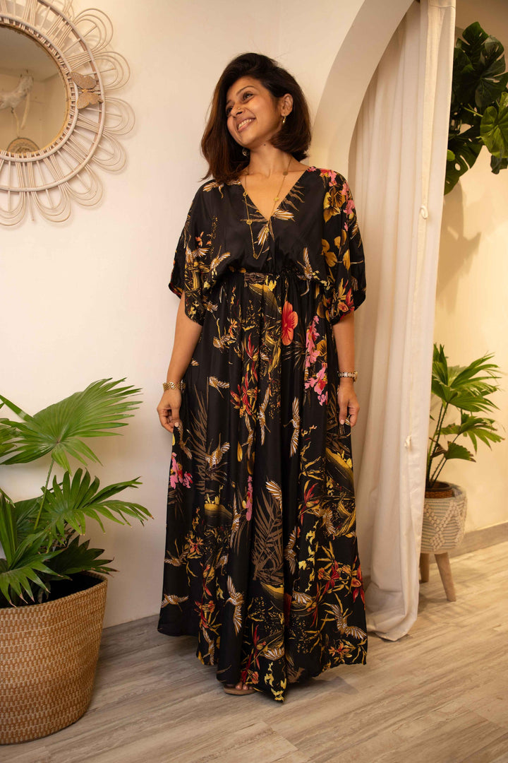 Nightingale swirl- free size dress